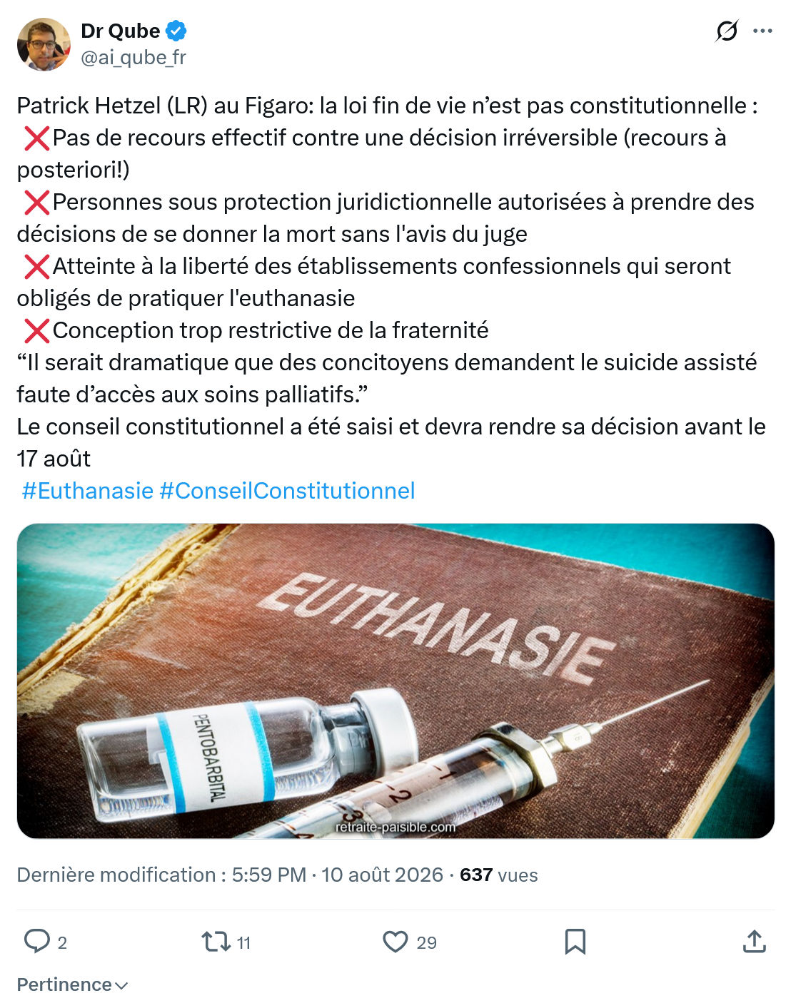 Dr Qube: Patrick Hetzel (LR) au Figaro...