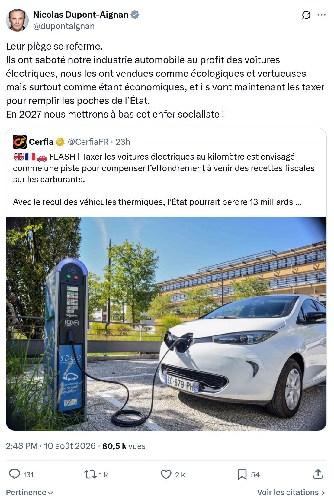 Nicolas Dupont-Aignan: Leur piège se referme...