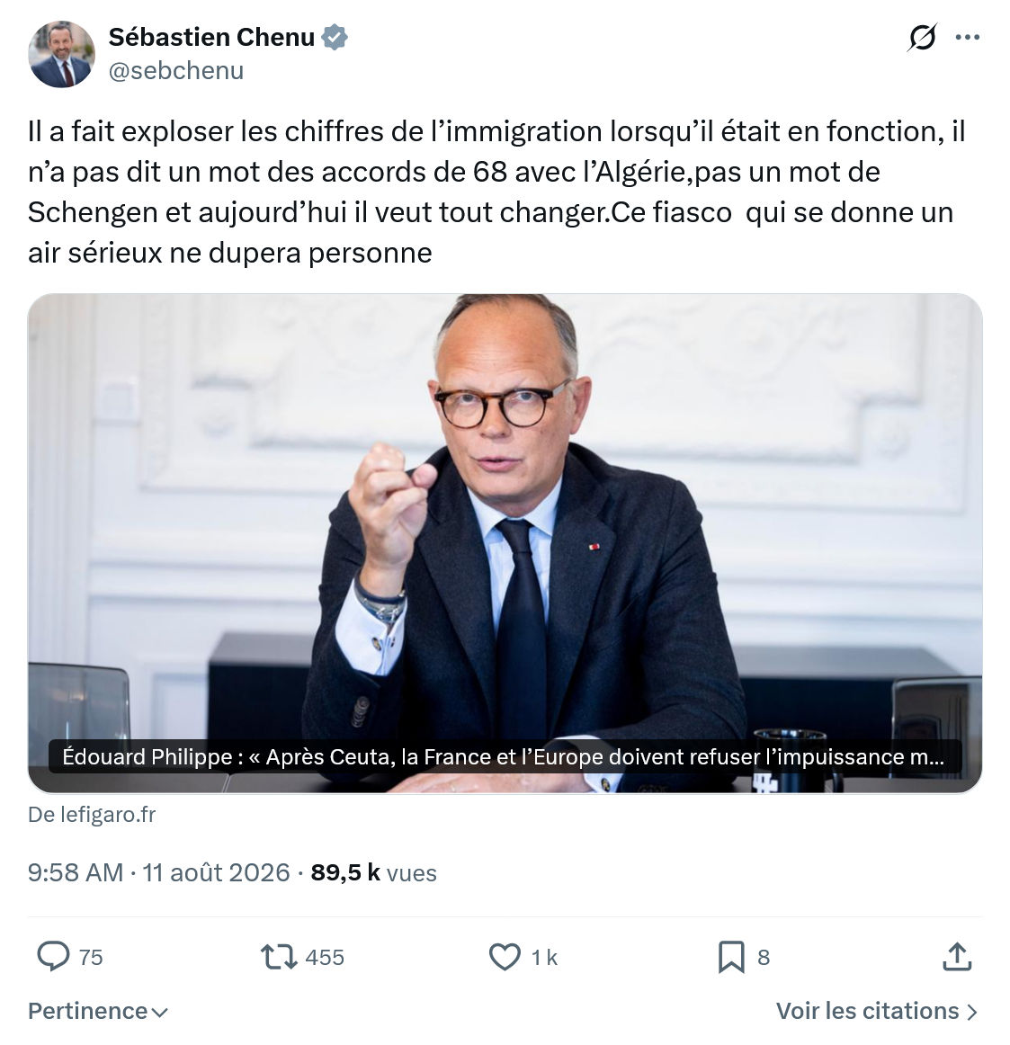 Sébastien Chenu: Il a fait exploser les chiffres...