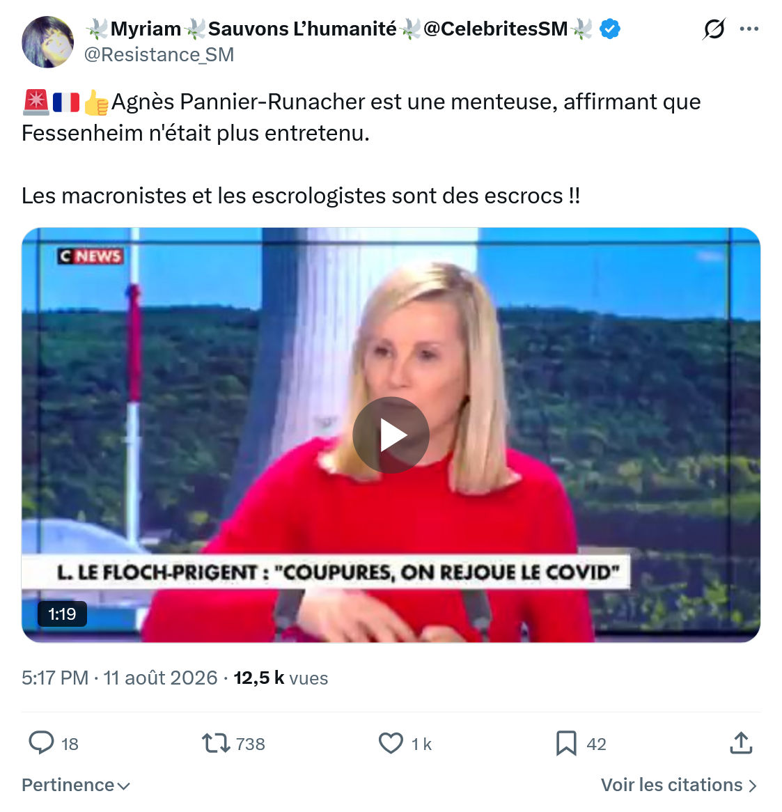 Myriam: Agnès Pannier-Runacher est une menteuse...