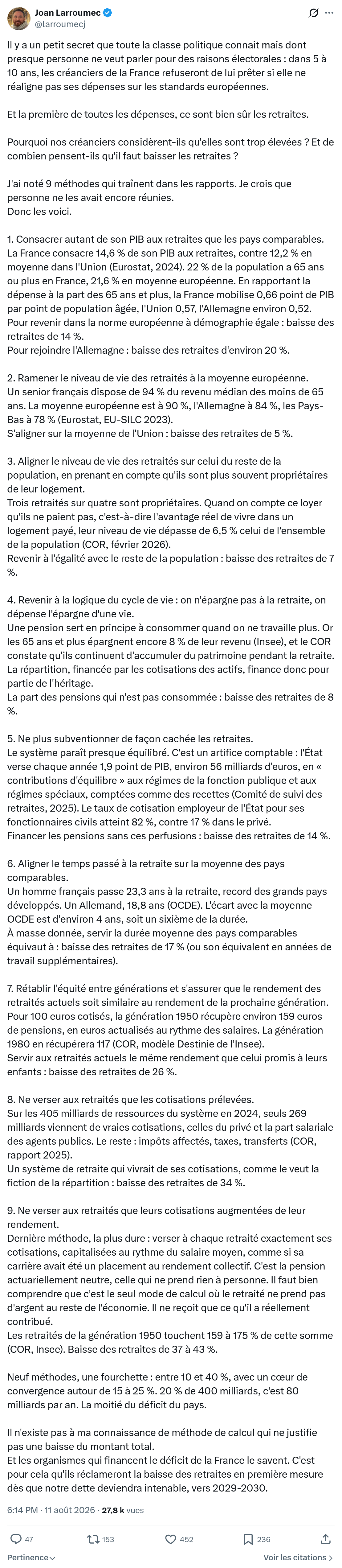 Joan Larroumec: Il y a un petit secret que toute la classe...