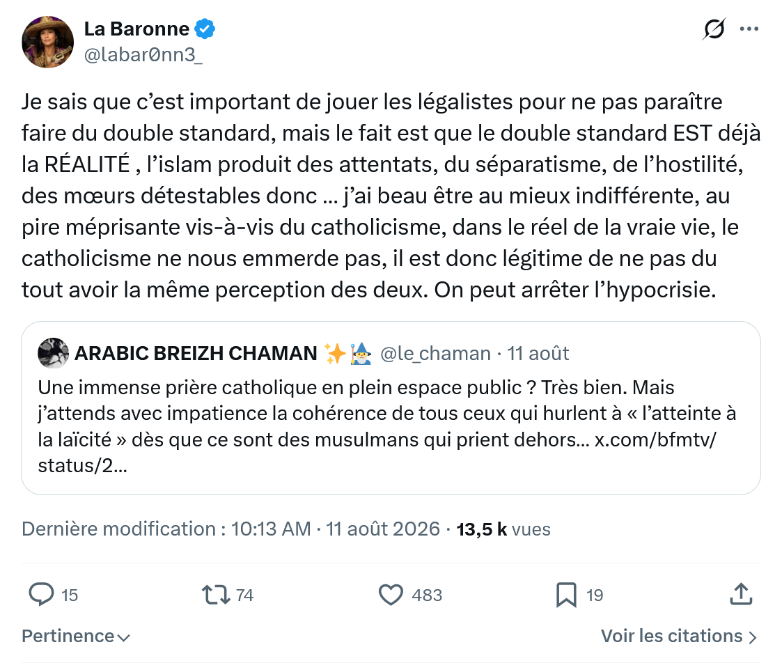 La Baronne: Je sais que c’est important...