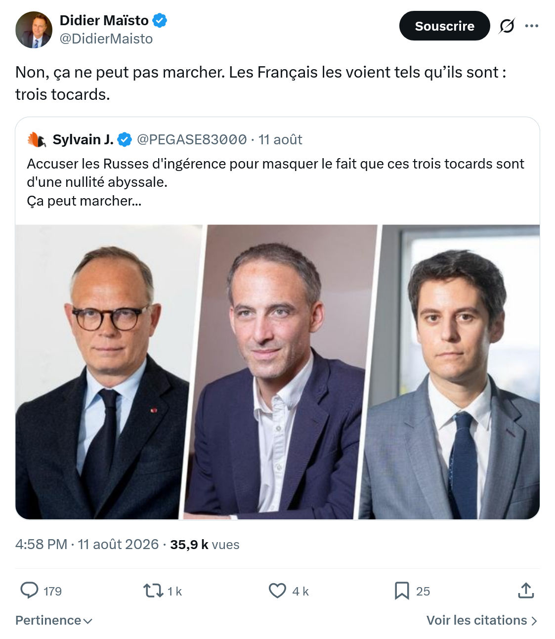 Didier Maïsto: Non, ça ne peut pas marcher...