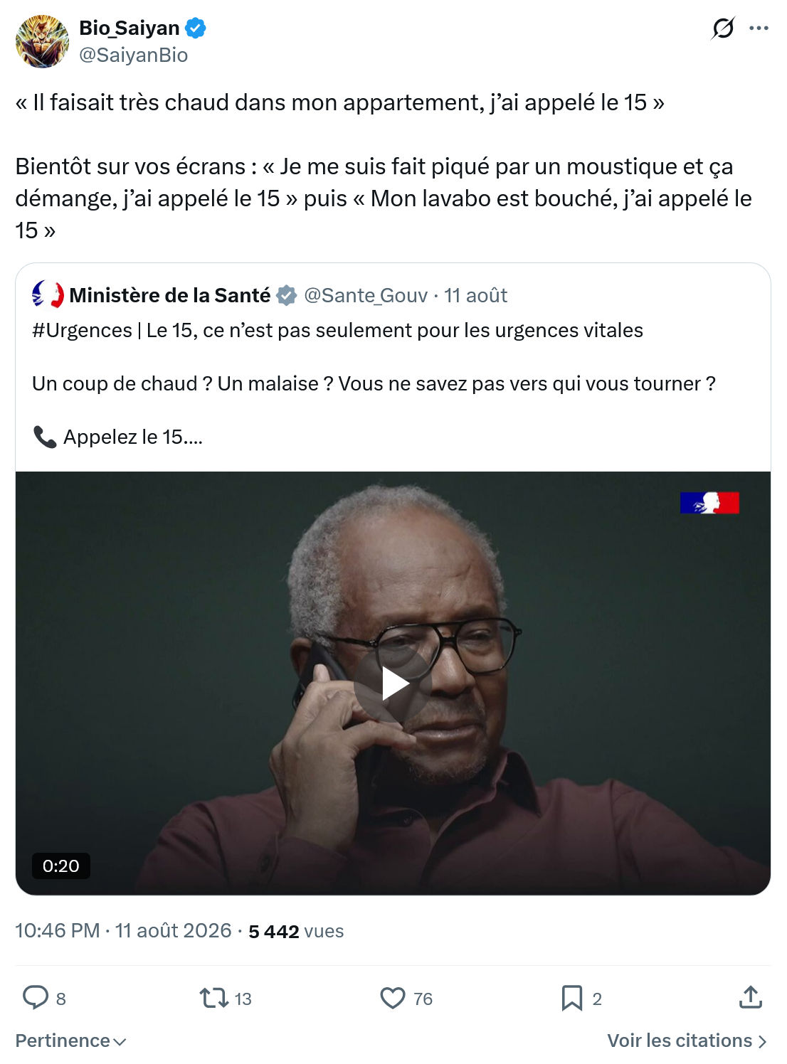 Bio Saiyan: Il faisait très chaud dans...