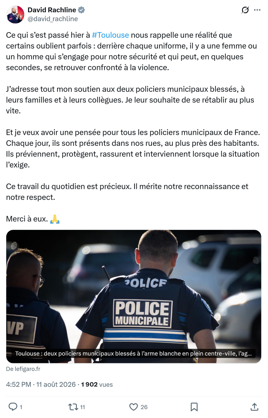 David Rachline: Ce qui s’est passé hier...