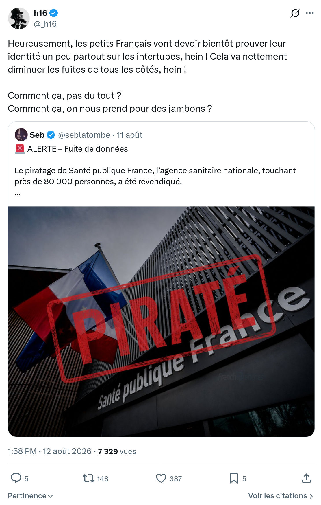 h16: Heureusement, les petits Français...