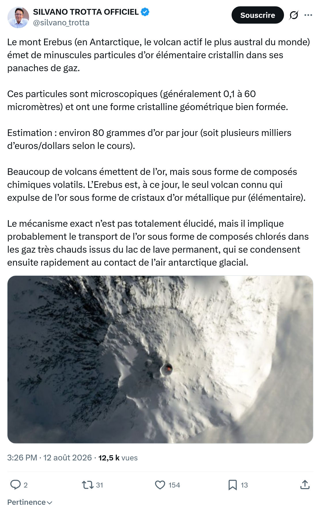 Silvano Trotta: Le mont Erebus...