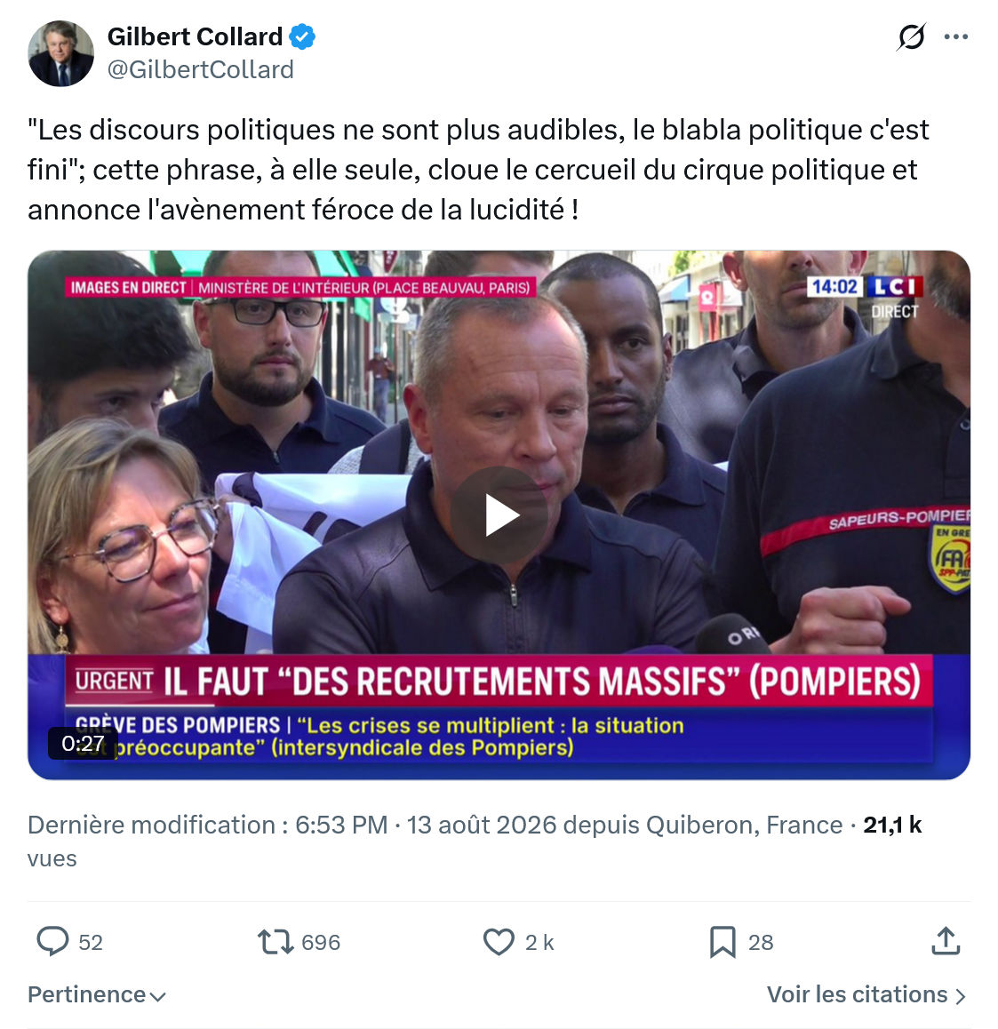 Gilbert Collard: Les discours politiques...