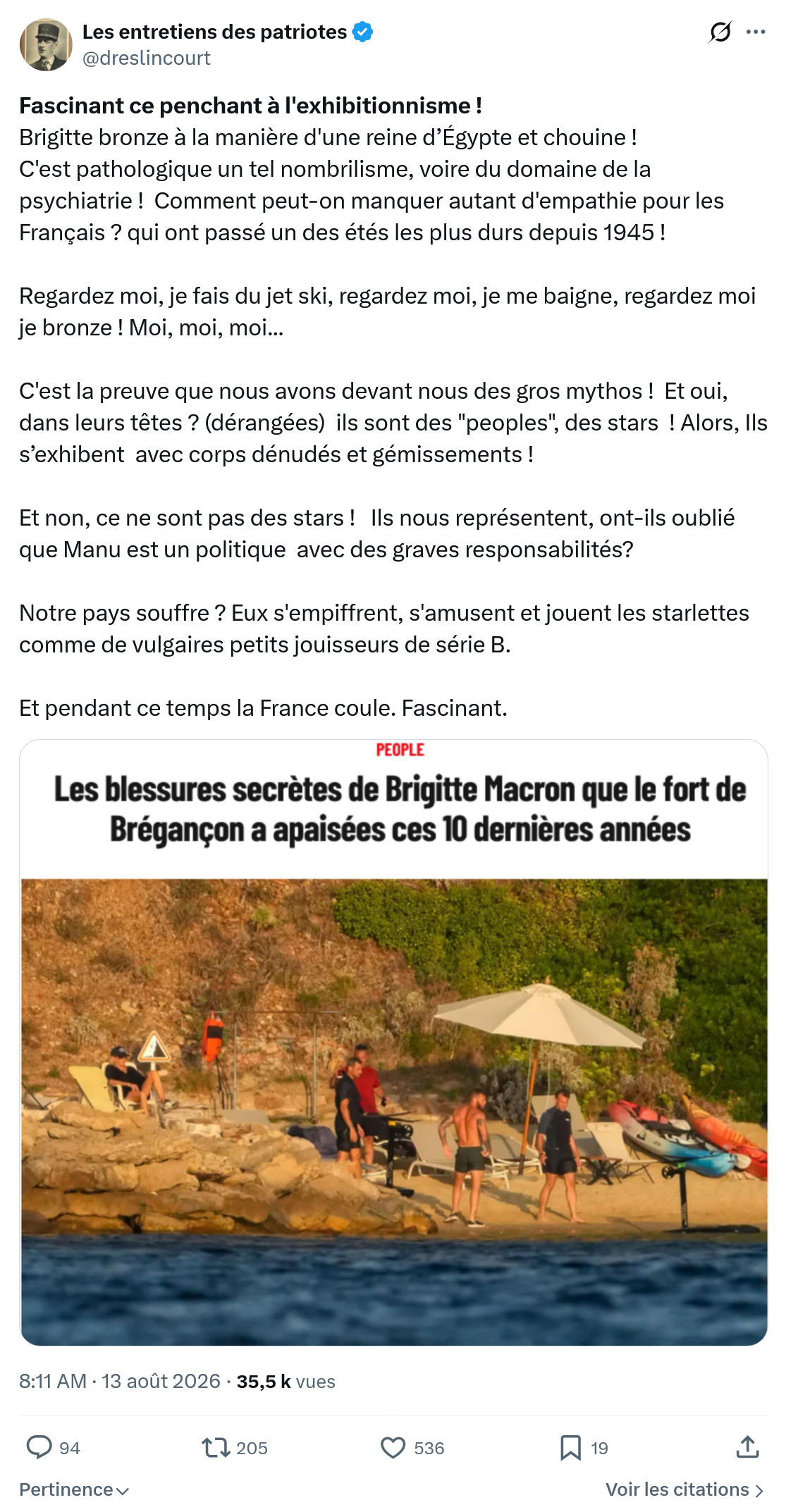 Marquis de Dreslincourt: Fascinant ce penchant...
