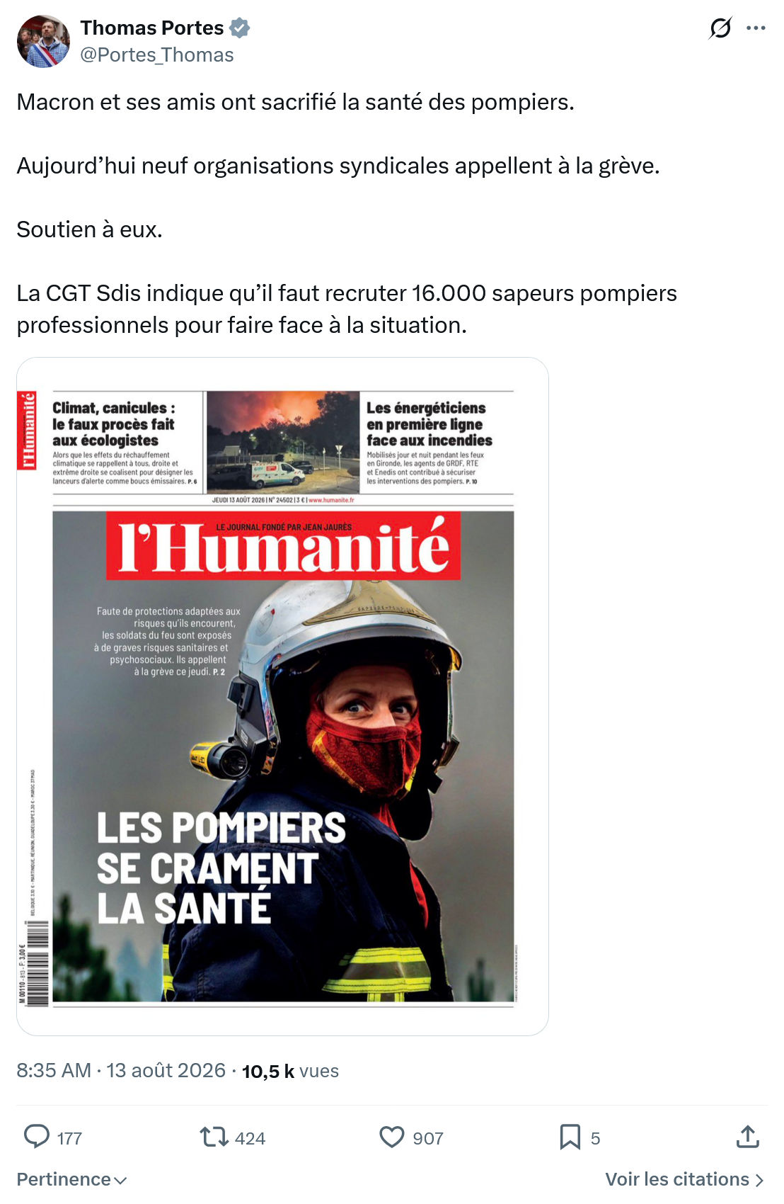 Thomas Portes: Macron et ses amis...