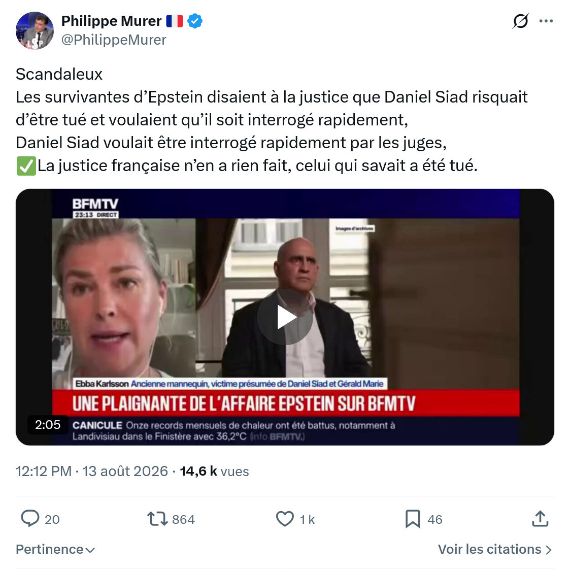 Philippe Murer: Scandaleux...