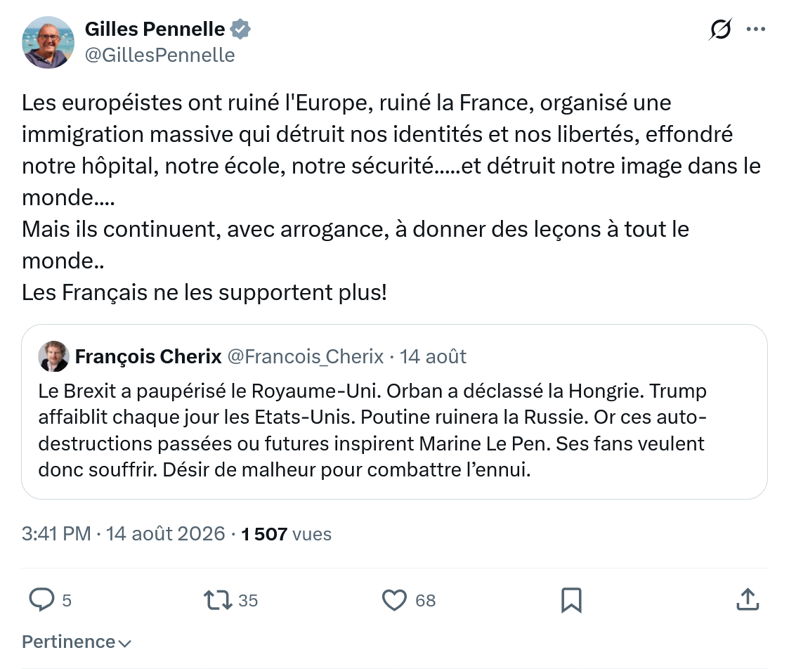 Gilles Pennelle: Les européistes ont ruiné l'Europe...