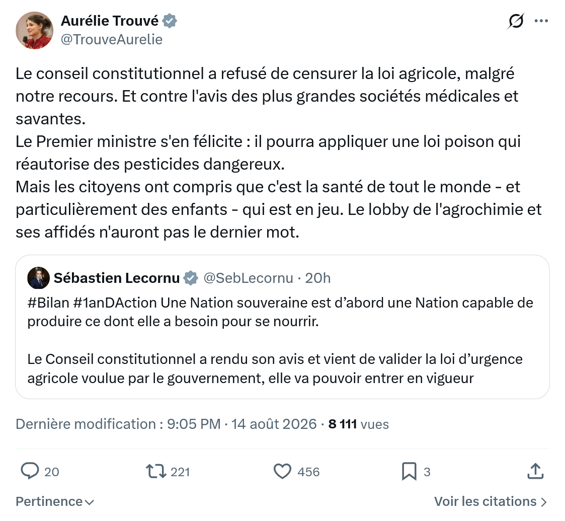 Aurélie Trouvé: Le conseil constitutionnel...