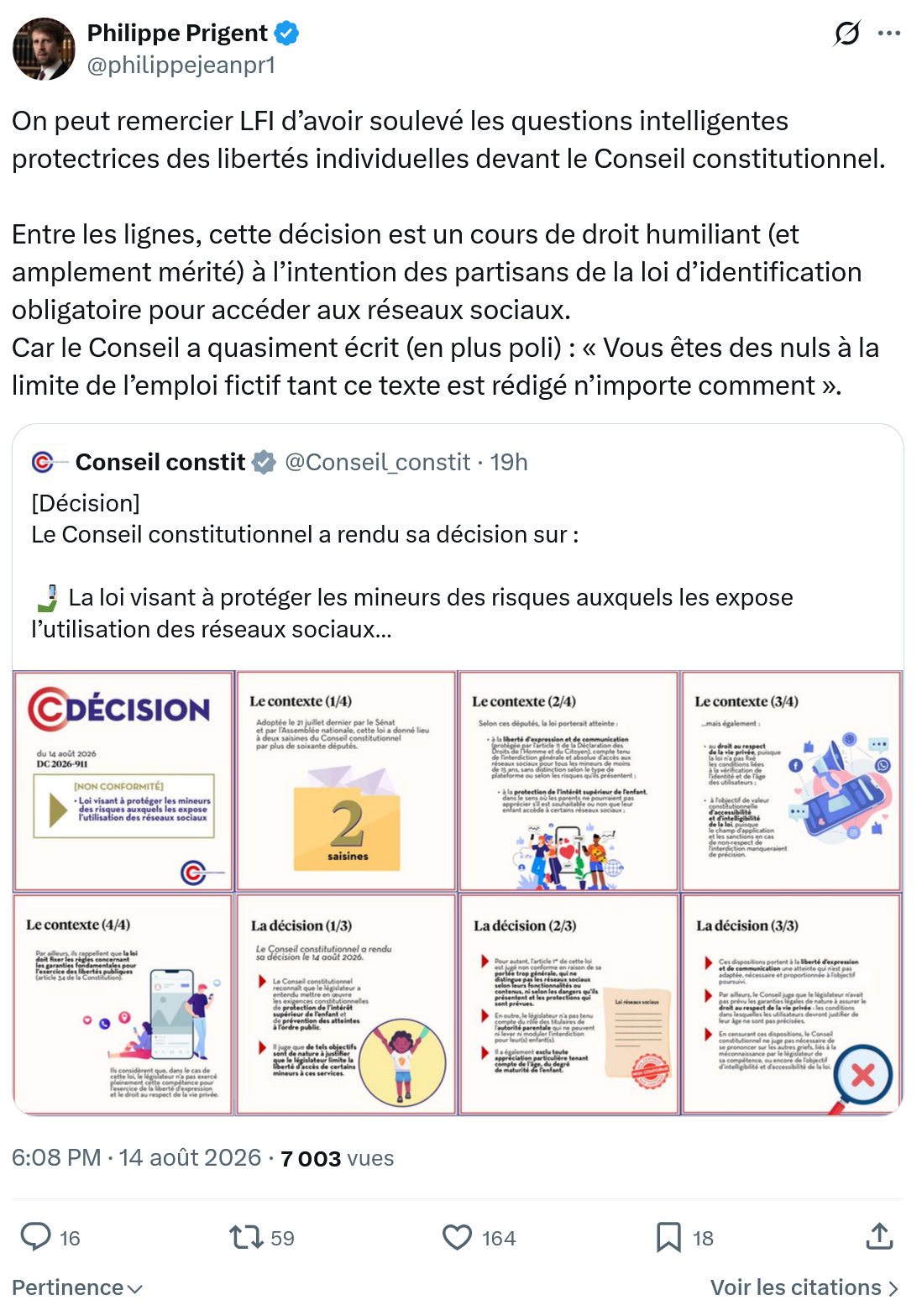 Philippe Prigent: On peut remercier LFI...