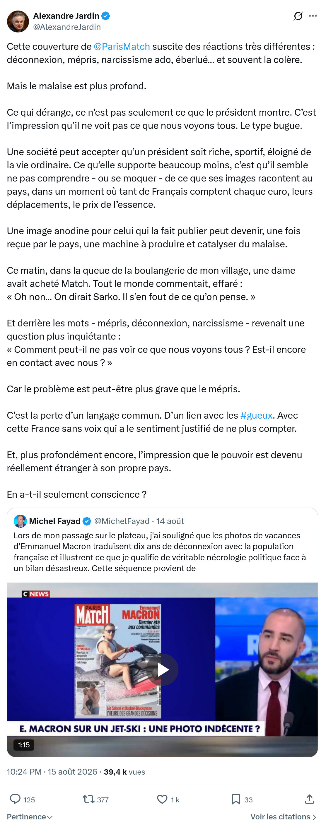 Alexandre Jardin: Cette couverture de...
