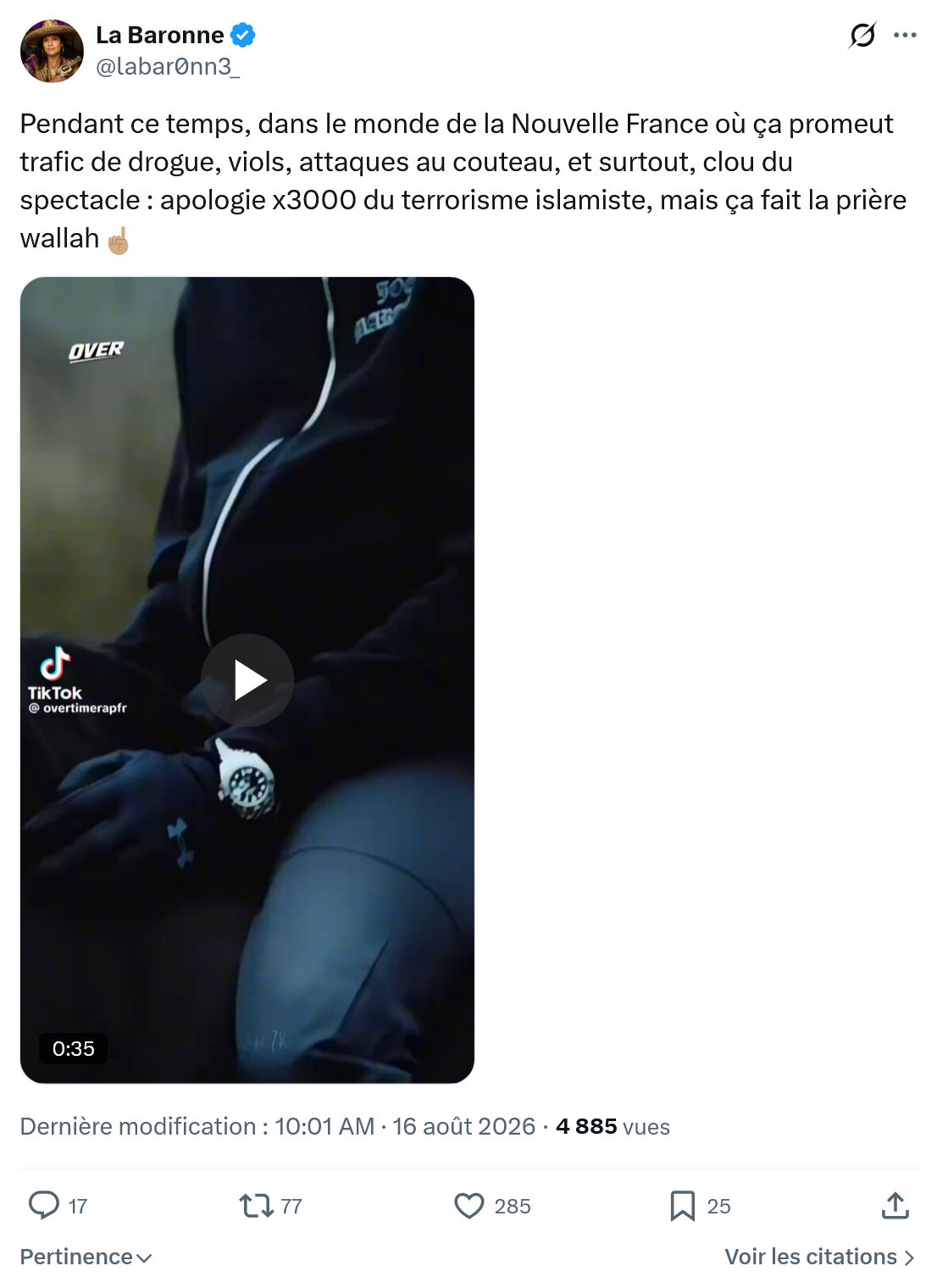 La Baronne: Pendant ce temps, dans le monde...