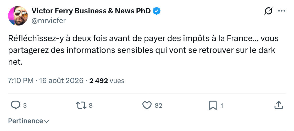 Victor Ferry: Réfléchissez-y à deux fois avant...