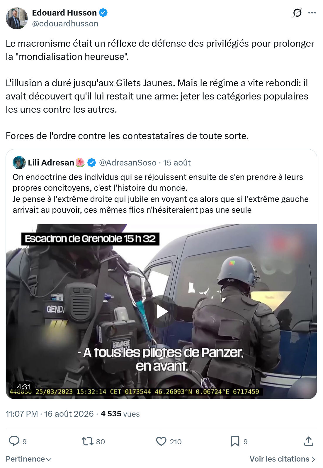 Édouard Husson: Le macronisme était un réflexe...