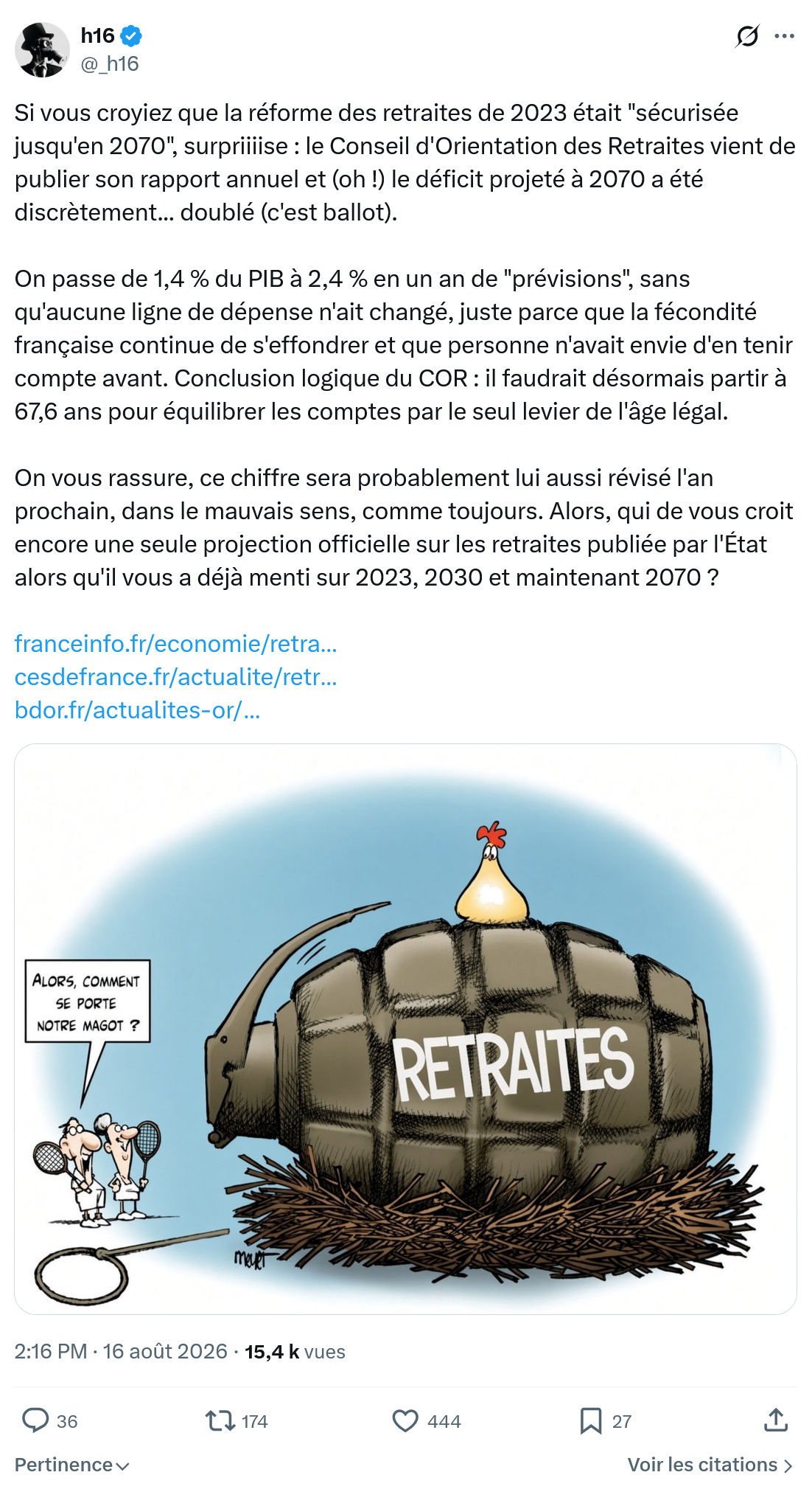 h16: Si vous croyiez que la réforme...