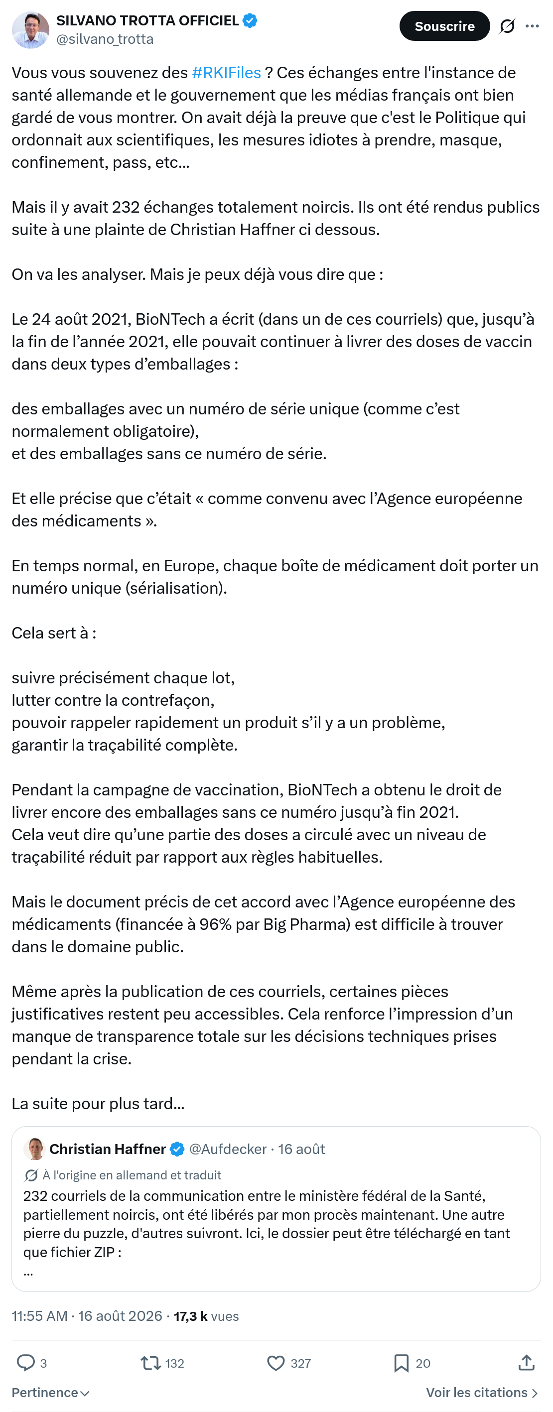 Silvano Trotta: Vous vous souvenez des #RKIFiles...