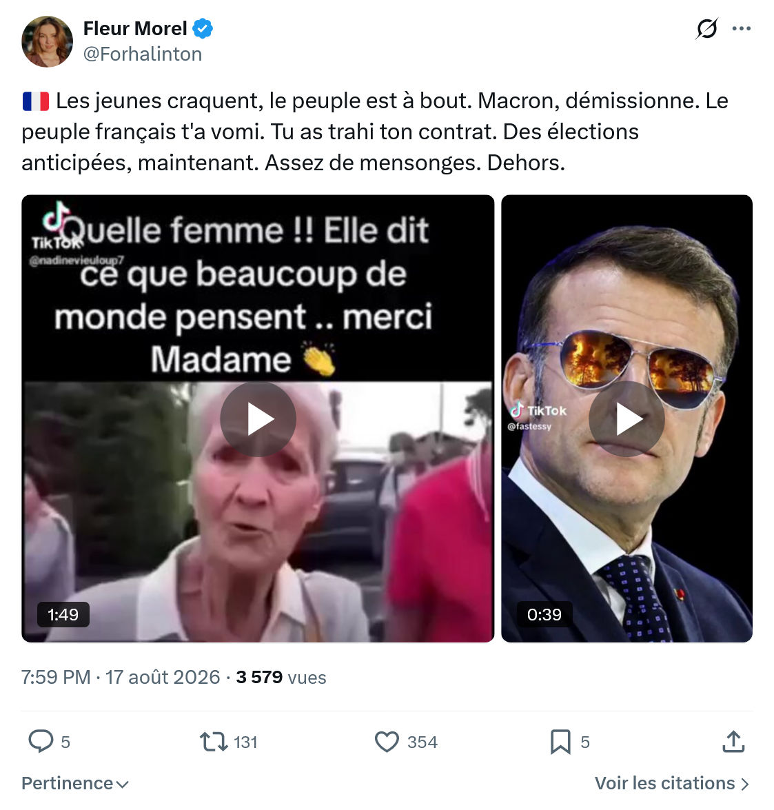 Fleur Morel: Les jeunes craquent...