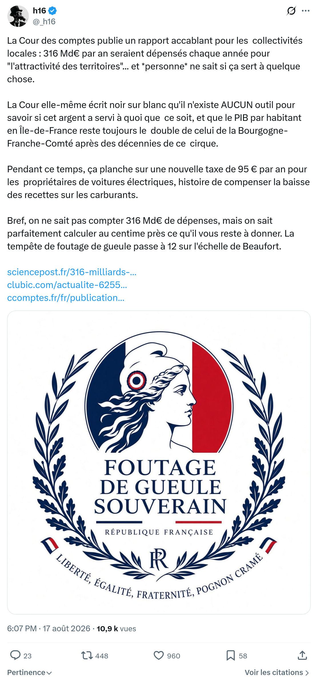 h16: La Cour des comptes publie...