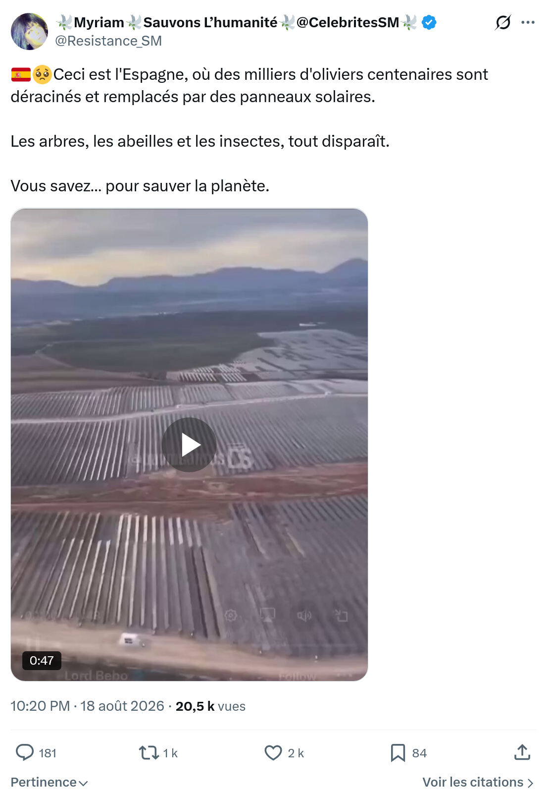 Myriam: Ceci est l'Espagne...