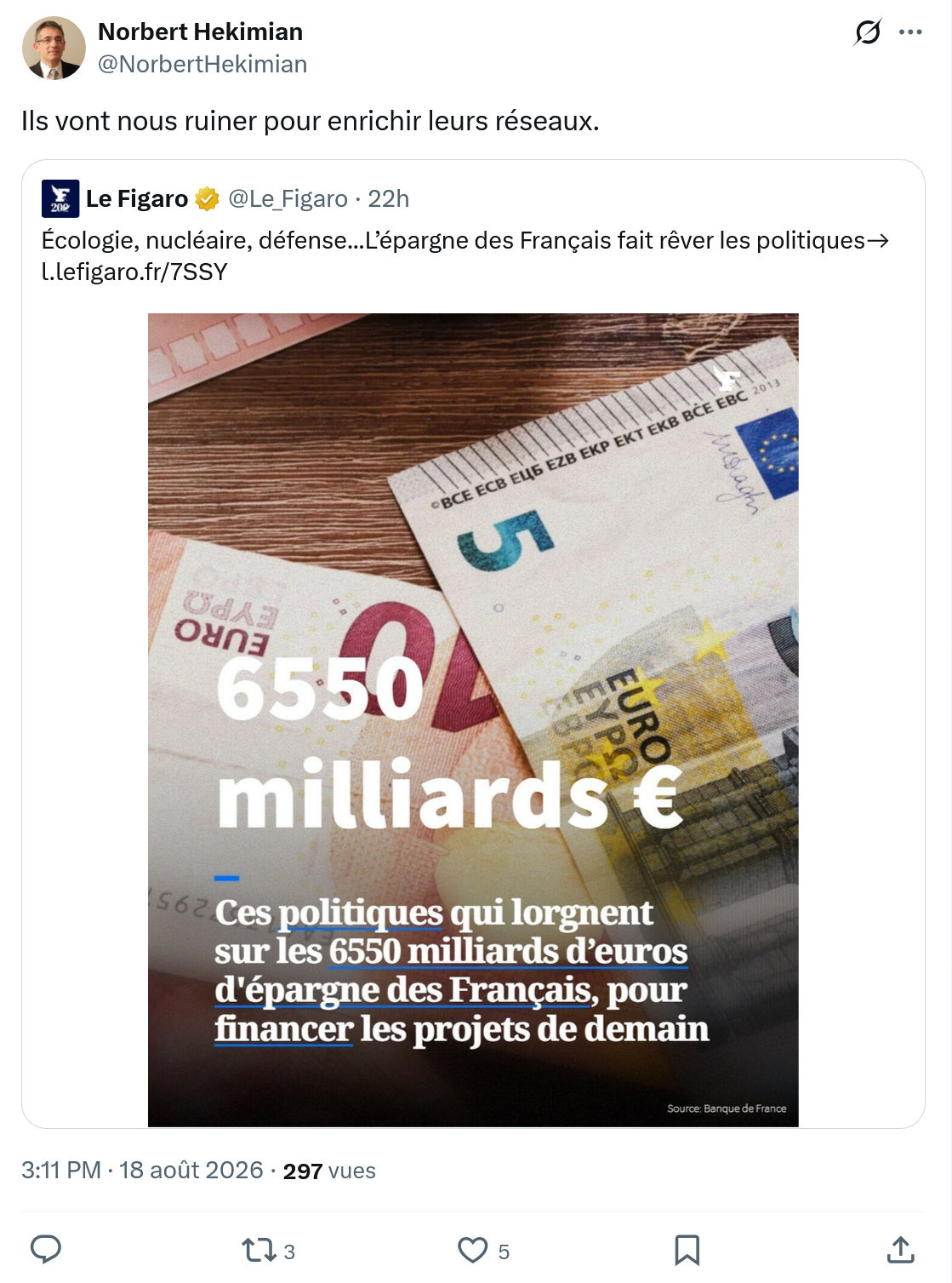 Norbert Hekimian: Ils vont nous...