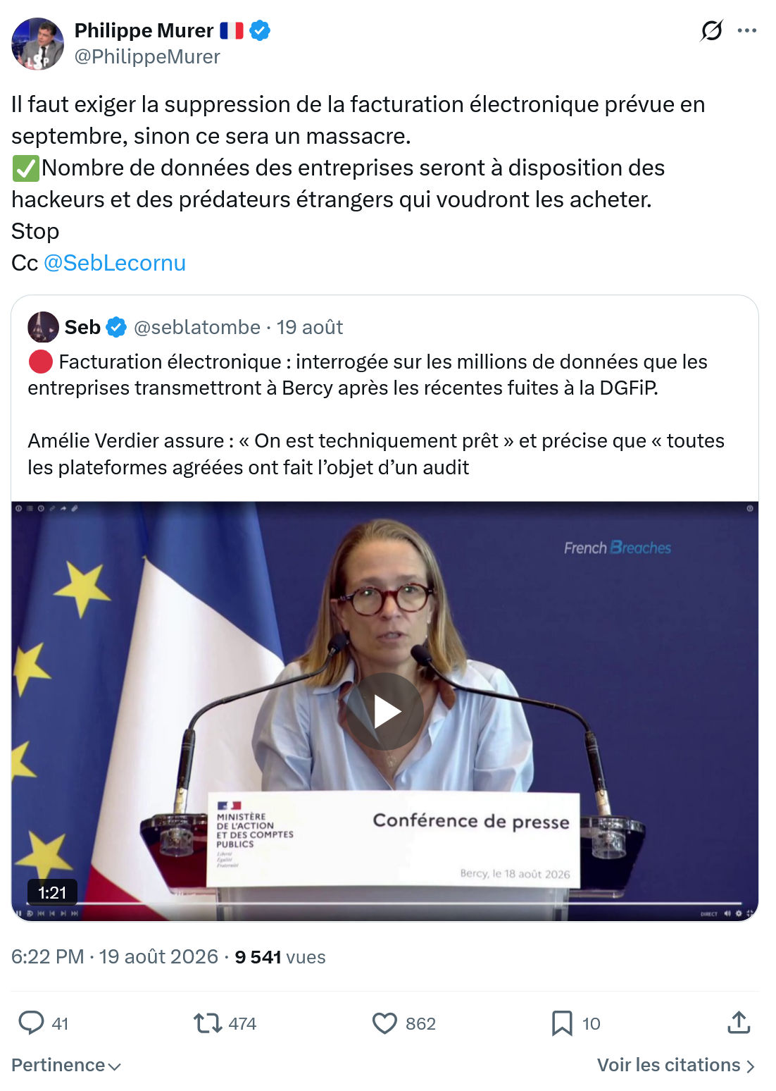 Philippe Murer: Il faut exiger la suppression...