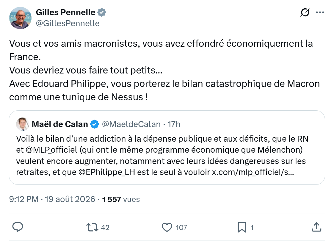 Gilles Pennelle: Vous et vos amis macronistes...