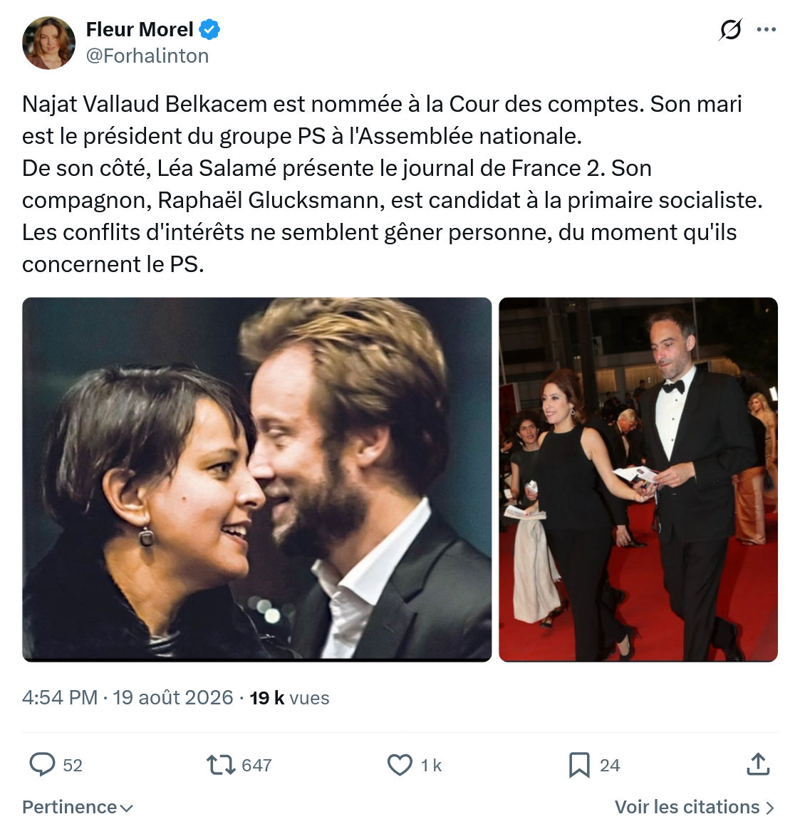 Fleur Morel: Najat Vallaud Belkacem est nommée...