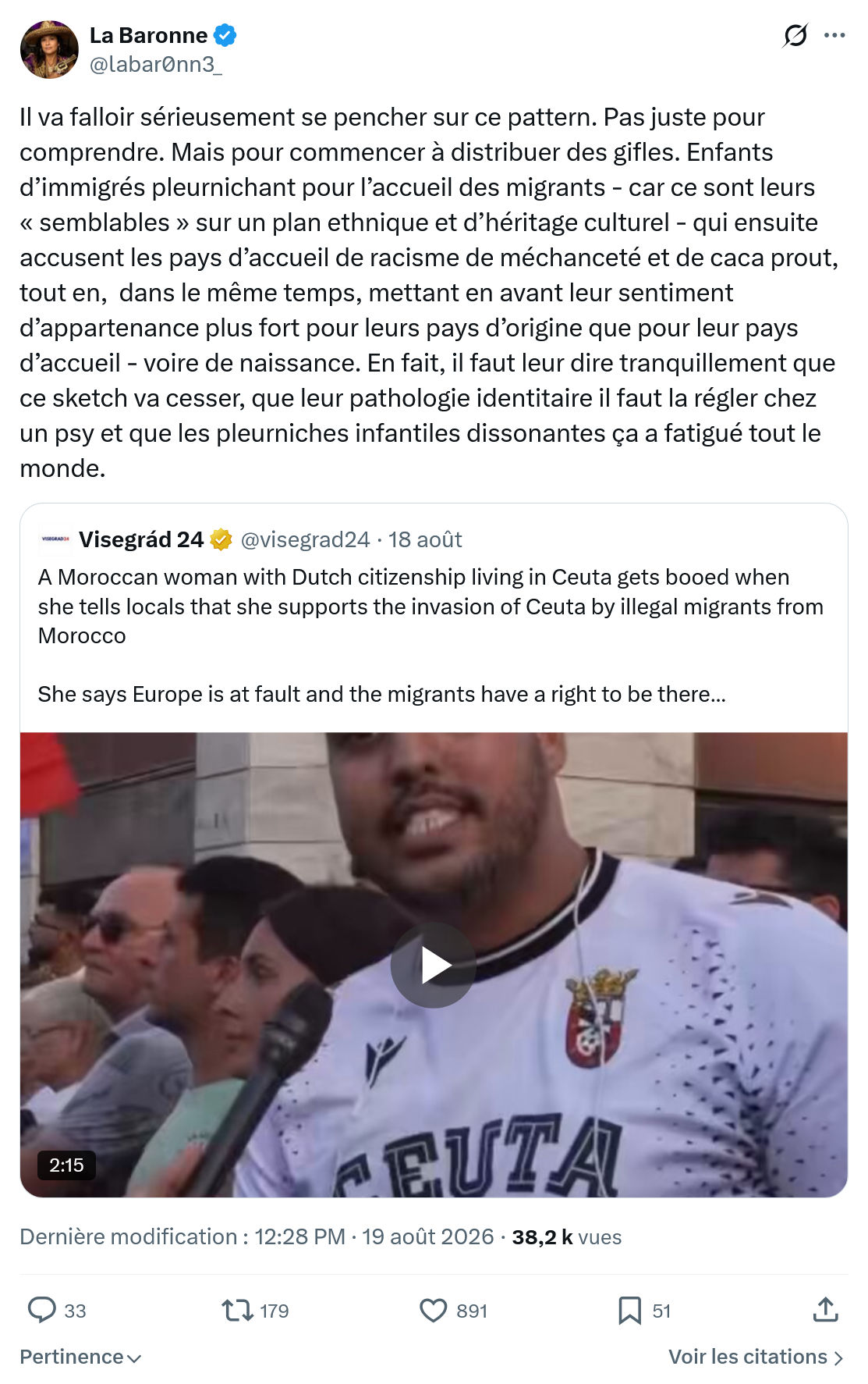 La Baronne: Il va falloir sérieusement se pencher...