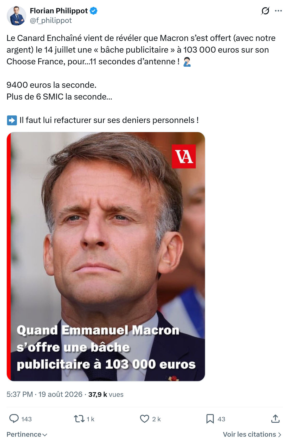 Florian Philippot: Le Canard Enchaîné vient de révéler...
