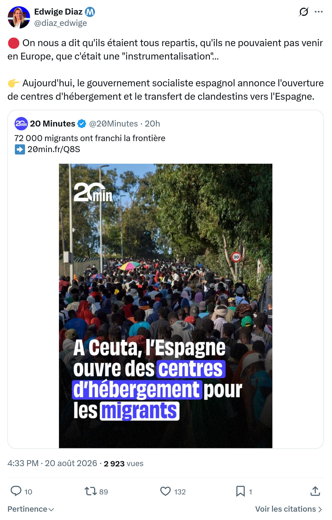 Edwige Diaz: On nous a dit qu'ils étaient tous repartis...