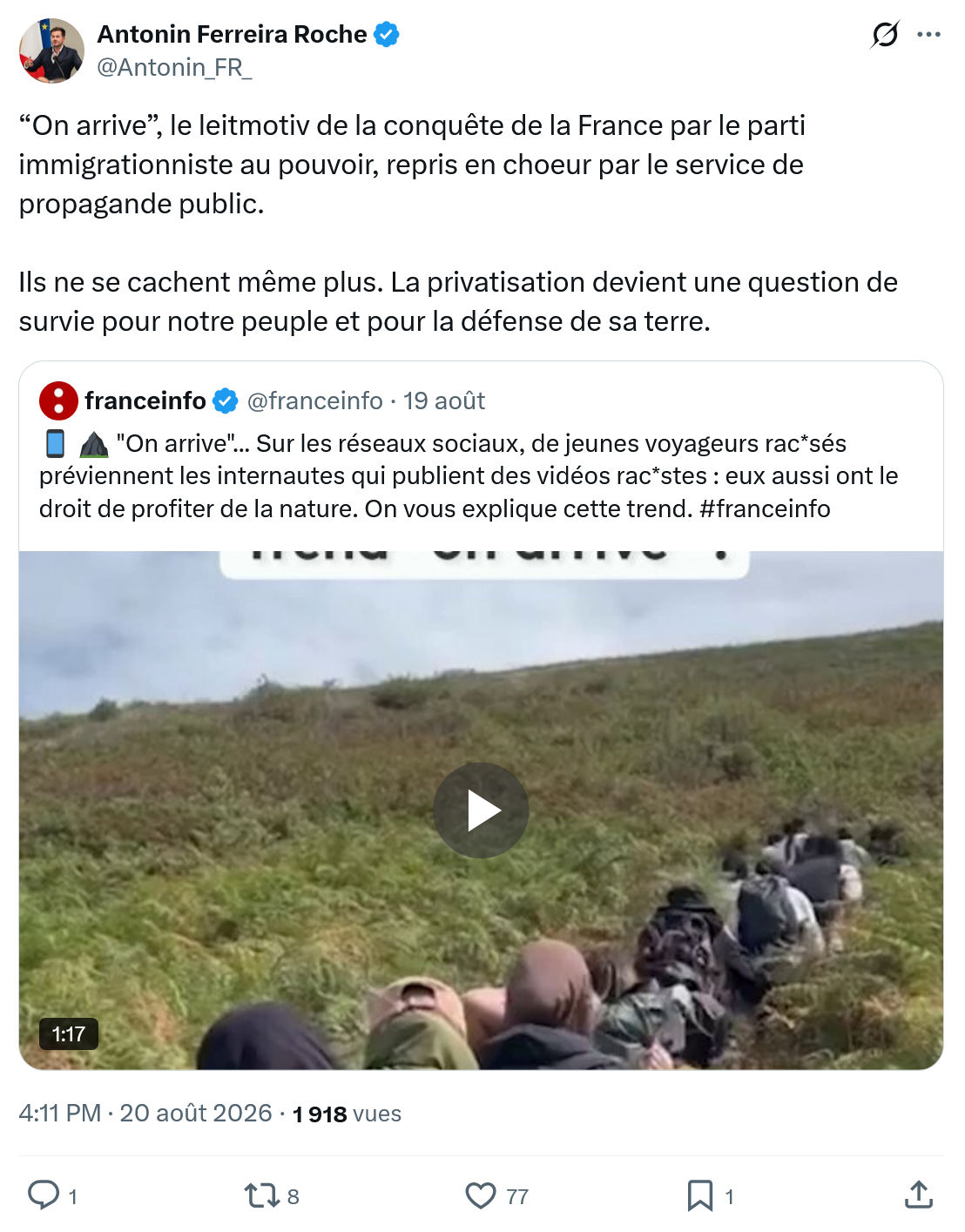 Antonin Ferreira Roche: “On arrive”, le leitmotiv de la conquête...