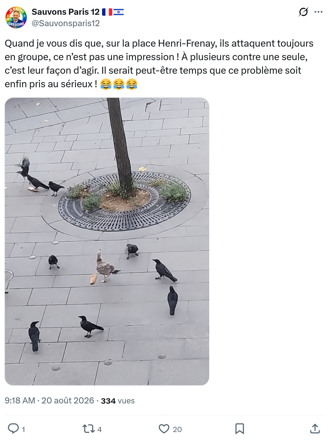 Sauvons Paris 12: Quand je vous dis que...