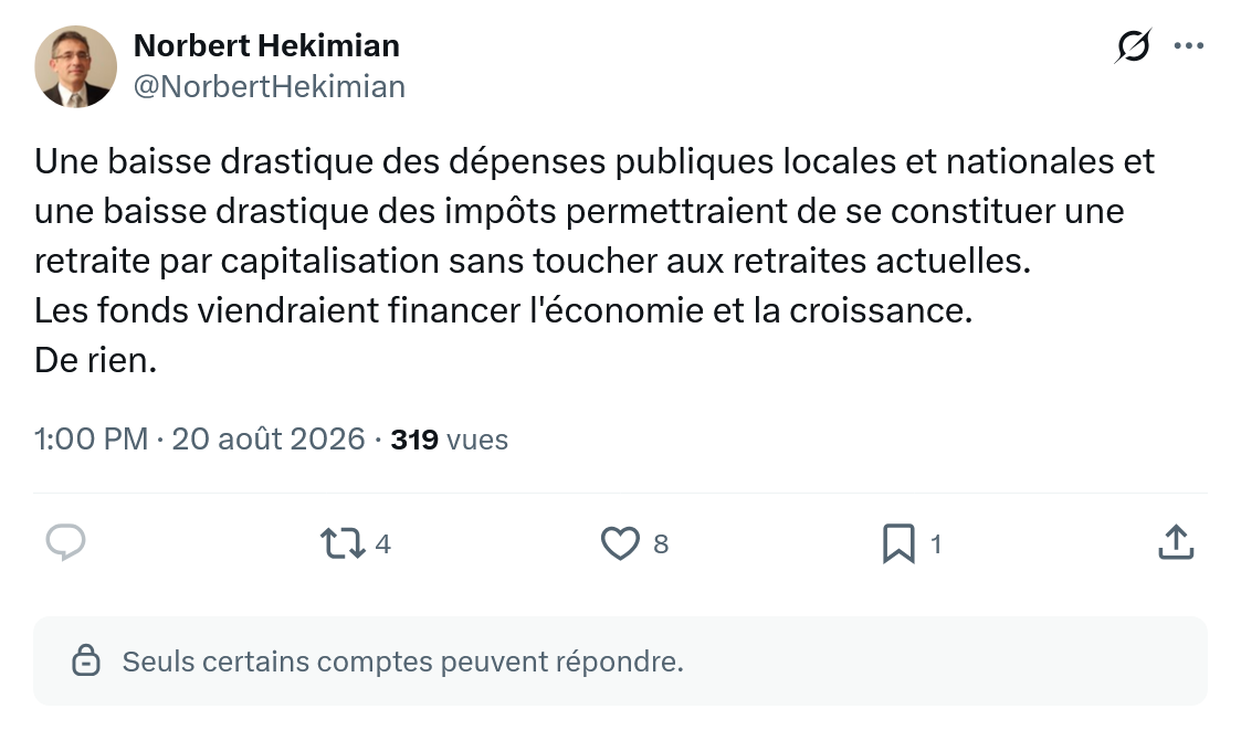 Norbert Hekimian: Une baisse drastique des dépenses...
