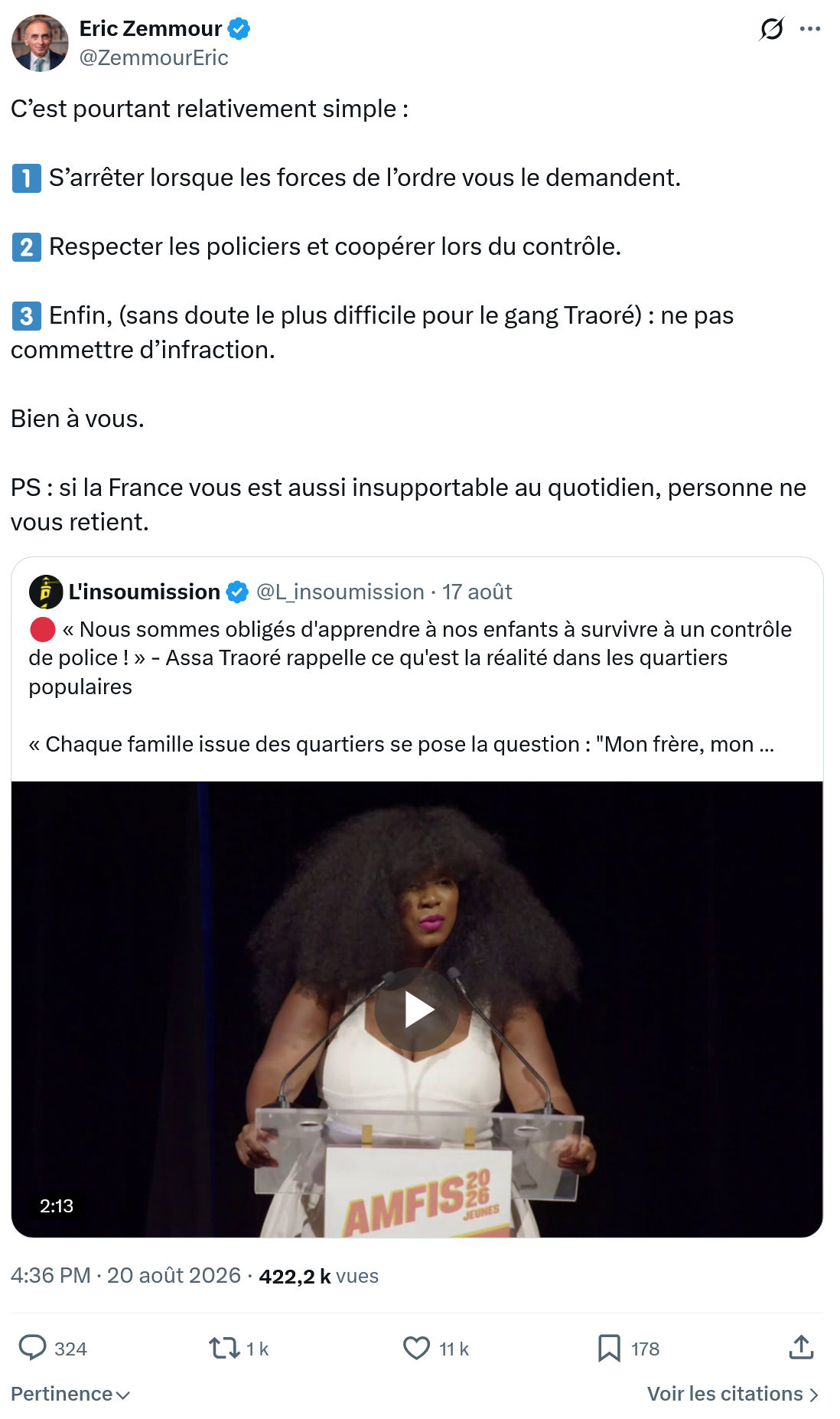 Eric Zemmour: C’est pourtant relativement simple...