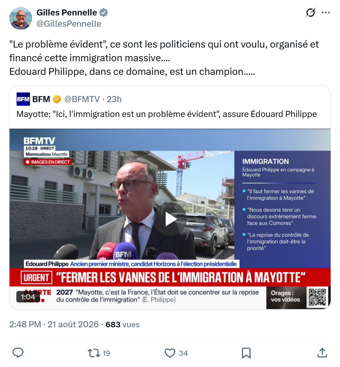 Gilles Pennelle: "Le problème évident"...