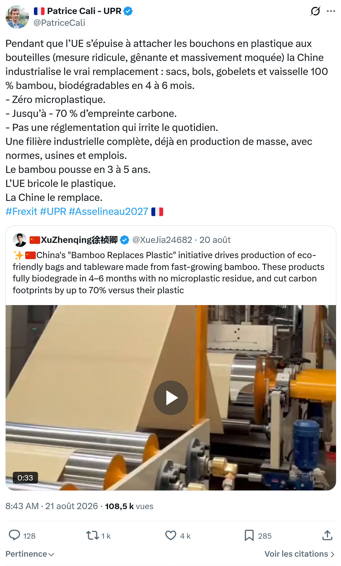 Patrice Cali: Pendant que l’UE s’épuise...