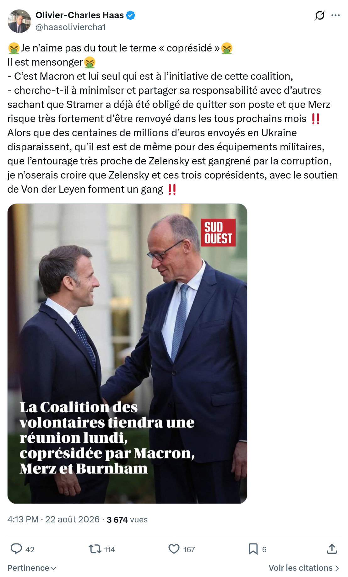 Olivier-Charles Haas: Je n’aime pas du tout le terme « coprésidé »...