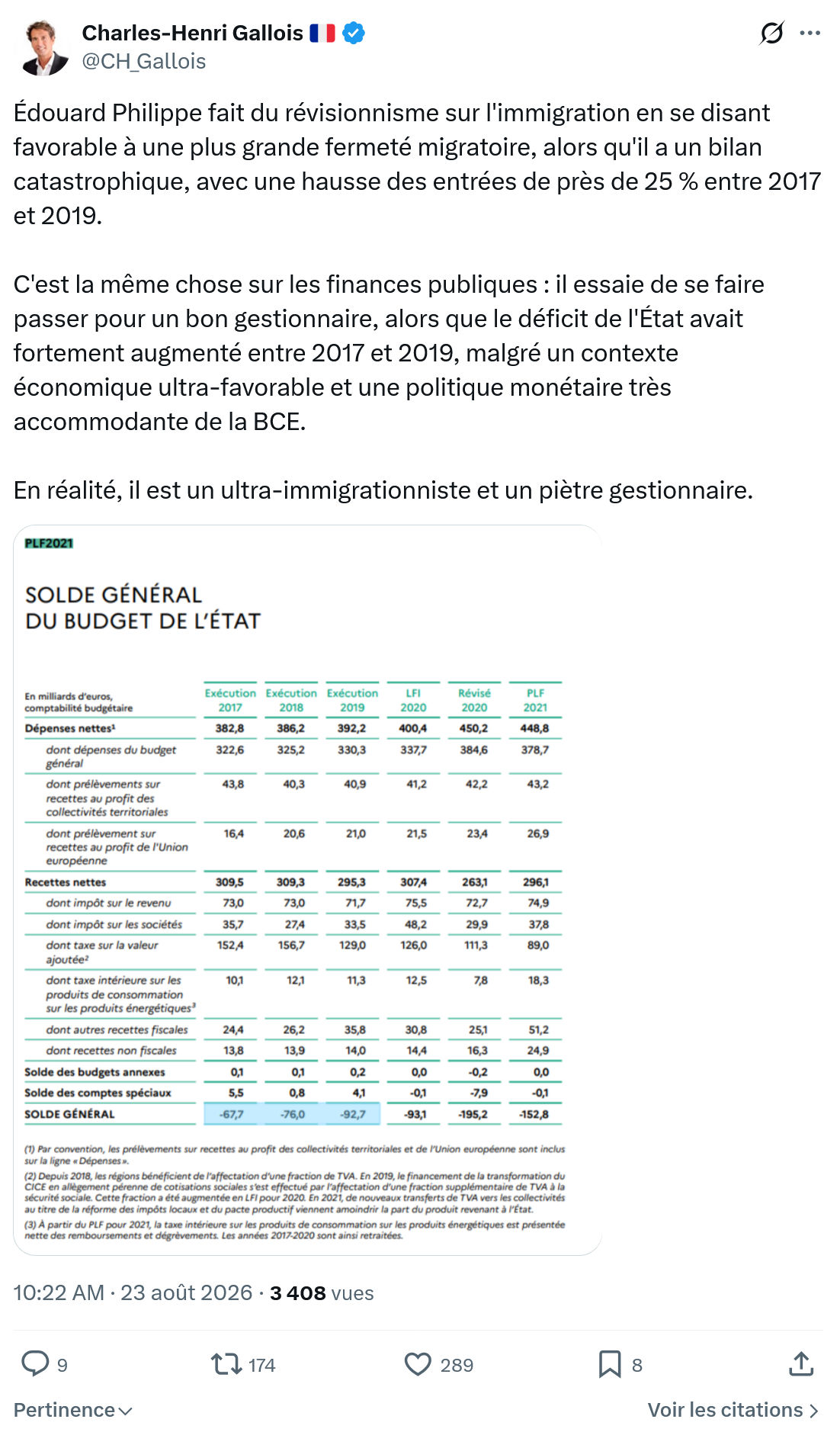 Charles-Henri Gallois: Édouard Philippe fait du révisionnisme...