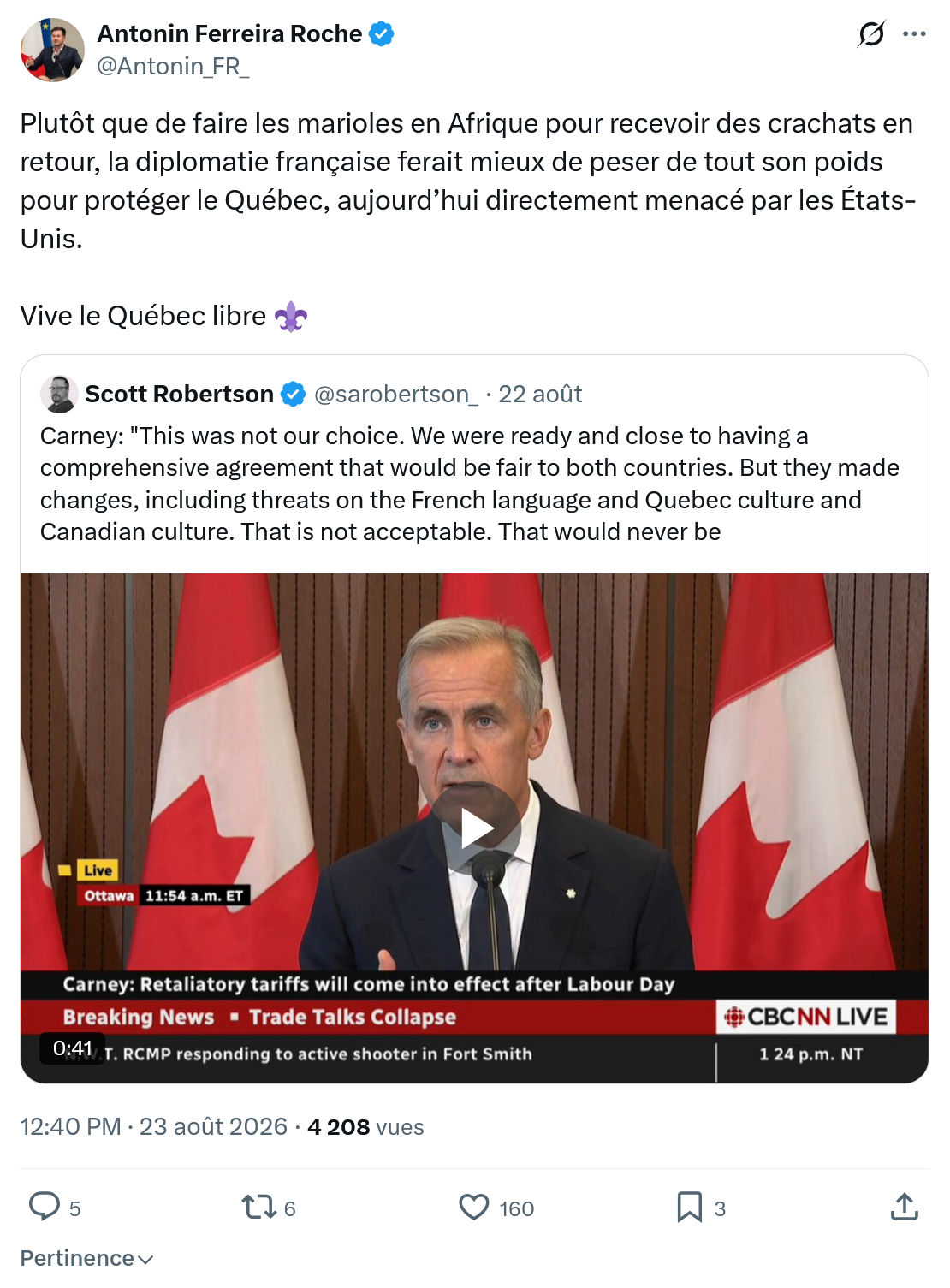 Antonin Ferreira Roche: Plutôt que de faire les marioles...