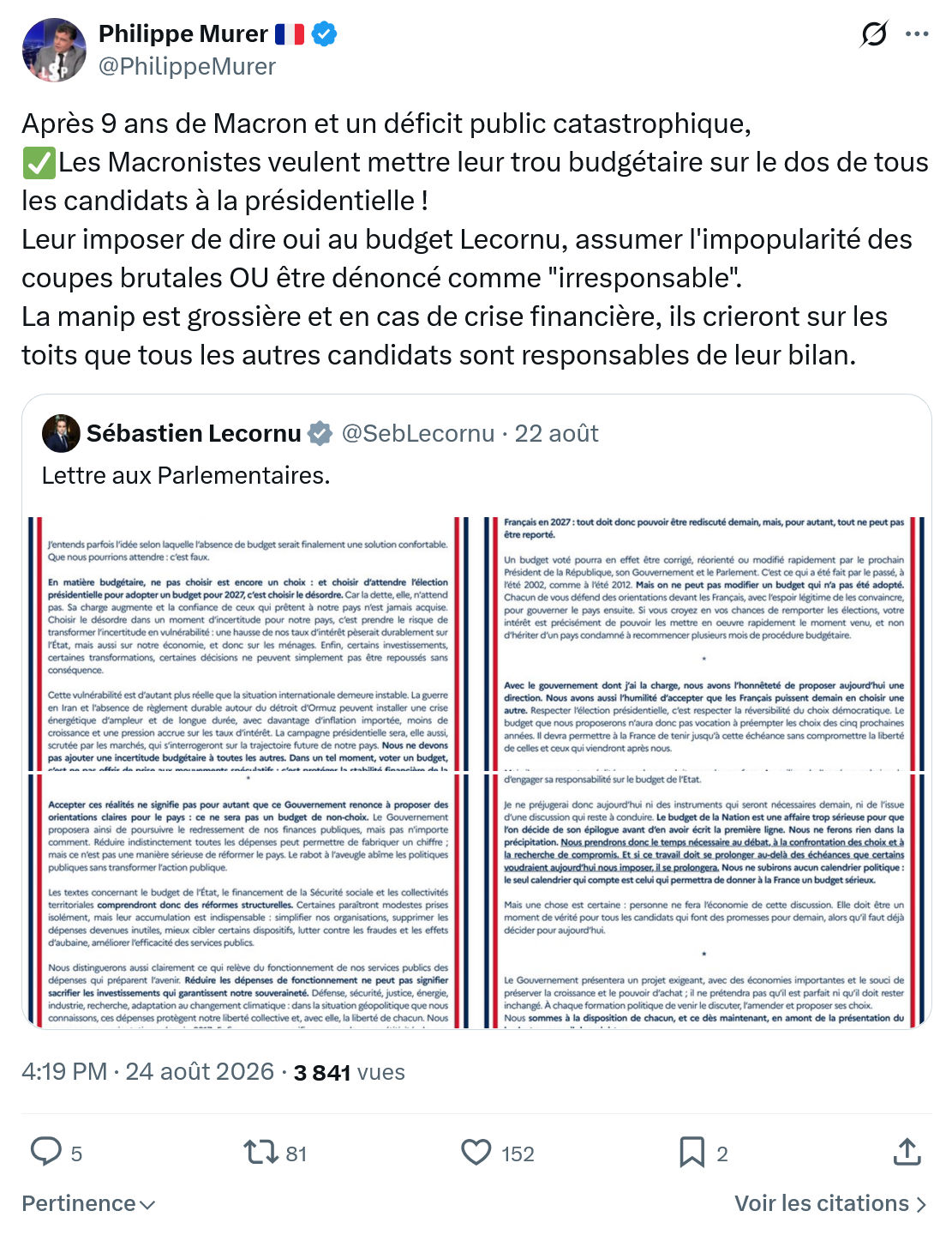 Philippe Murer: Après 9 ans de Macron...