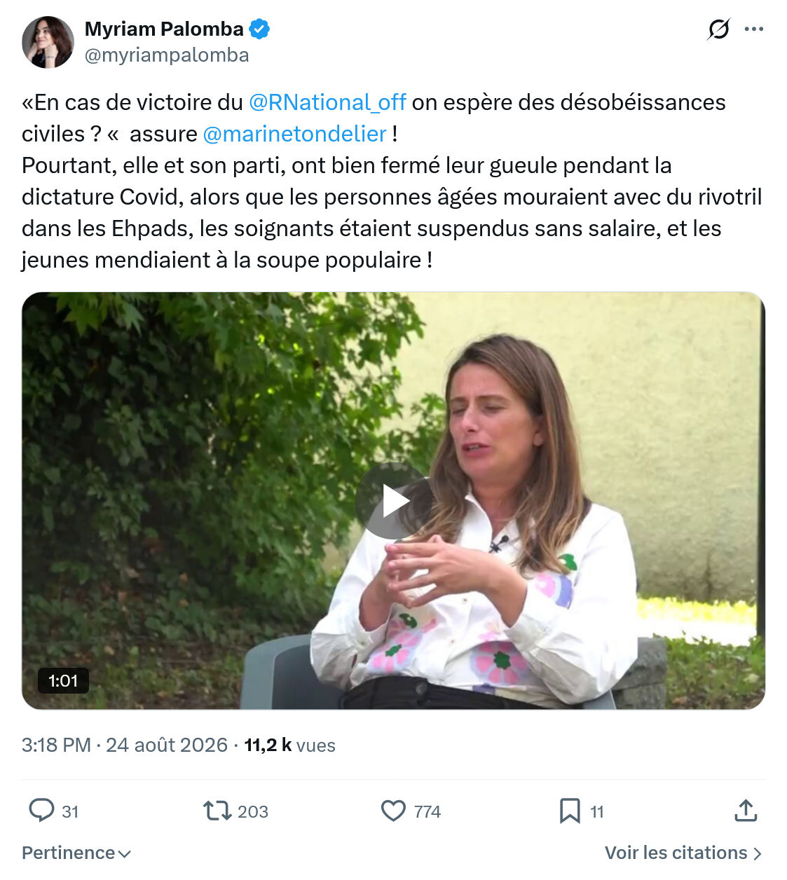 Myriam Palomba: En cas de victoire du @RNational_off...
