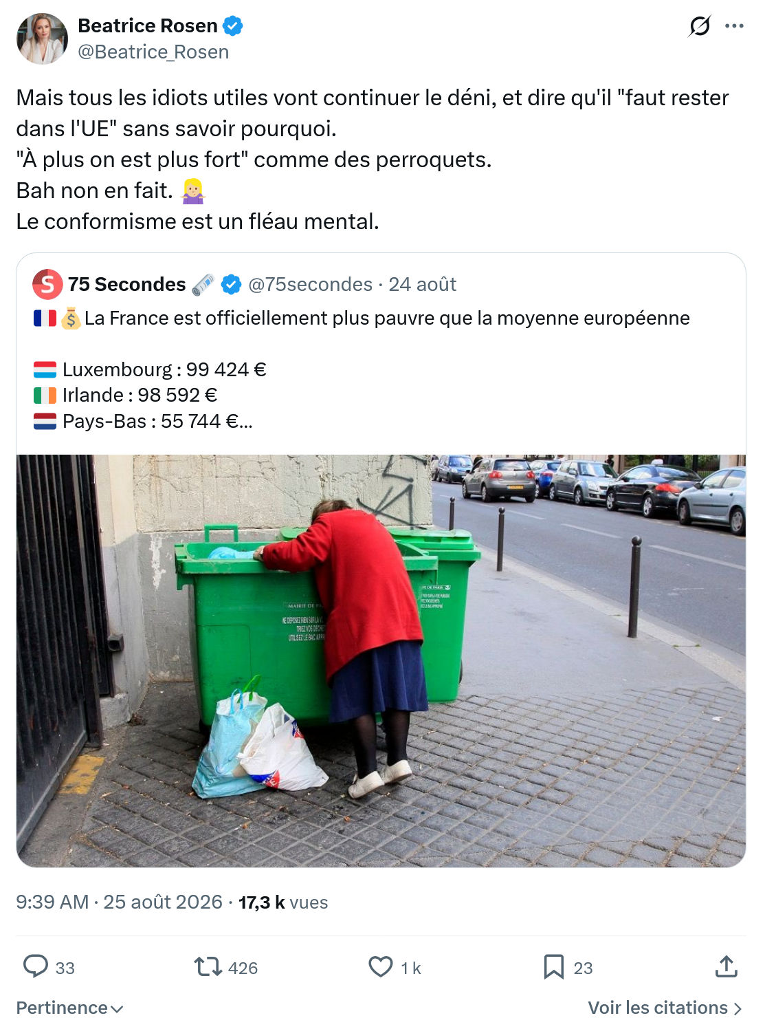 Béatrice Rosen: Mais tous les idiots utiles...