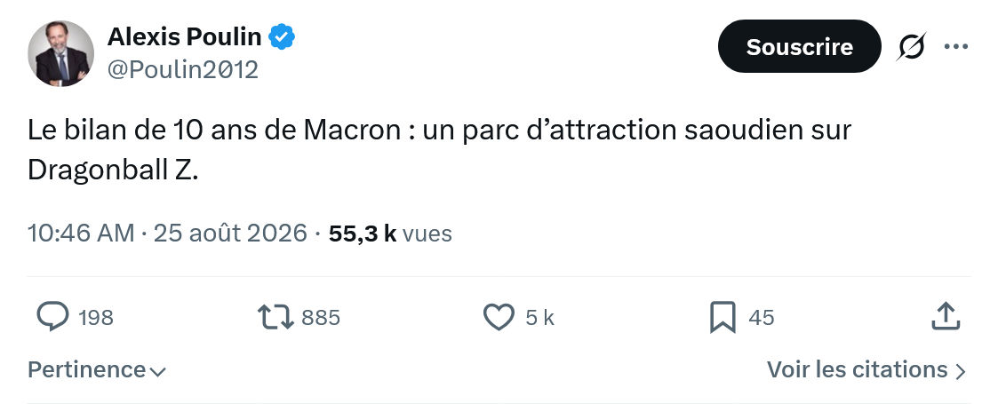 Alexis Poulin: Le bilan de 10 ans de Macron...