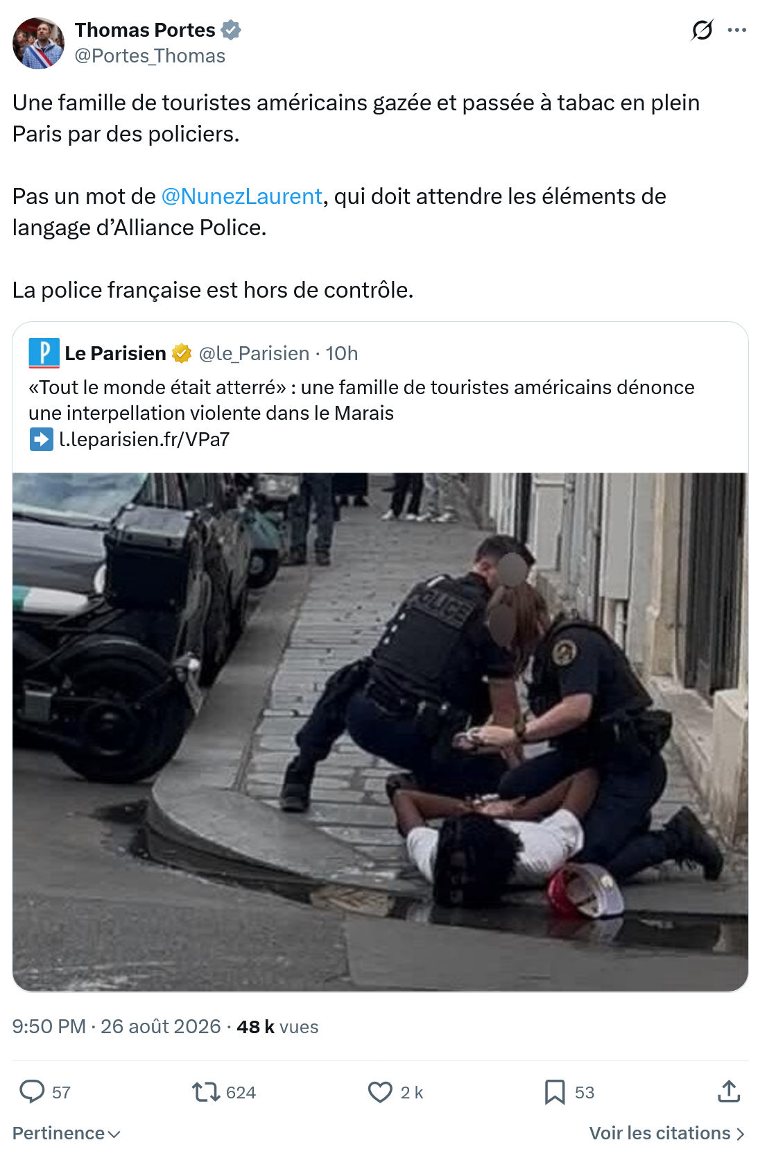 Thomas Portes: Une famille de touristes...