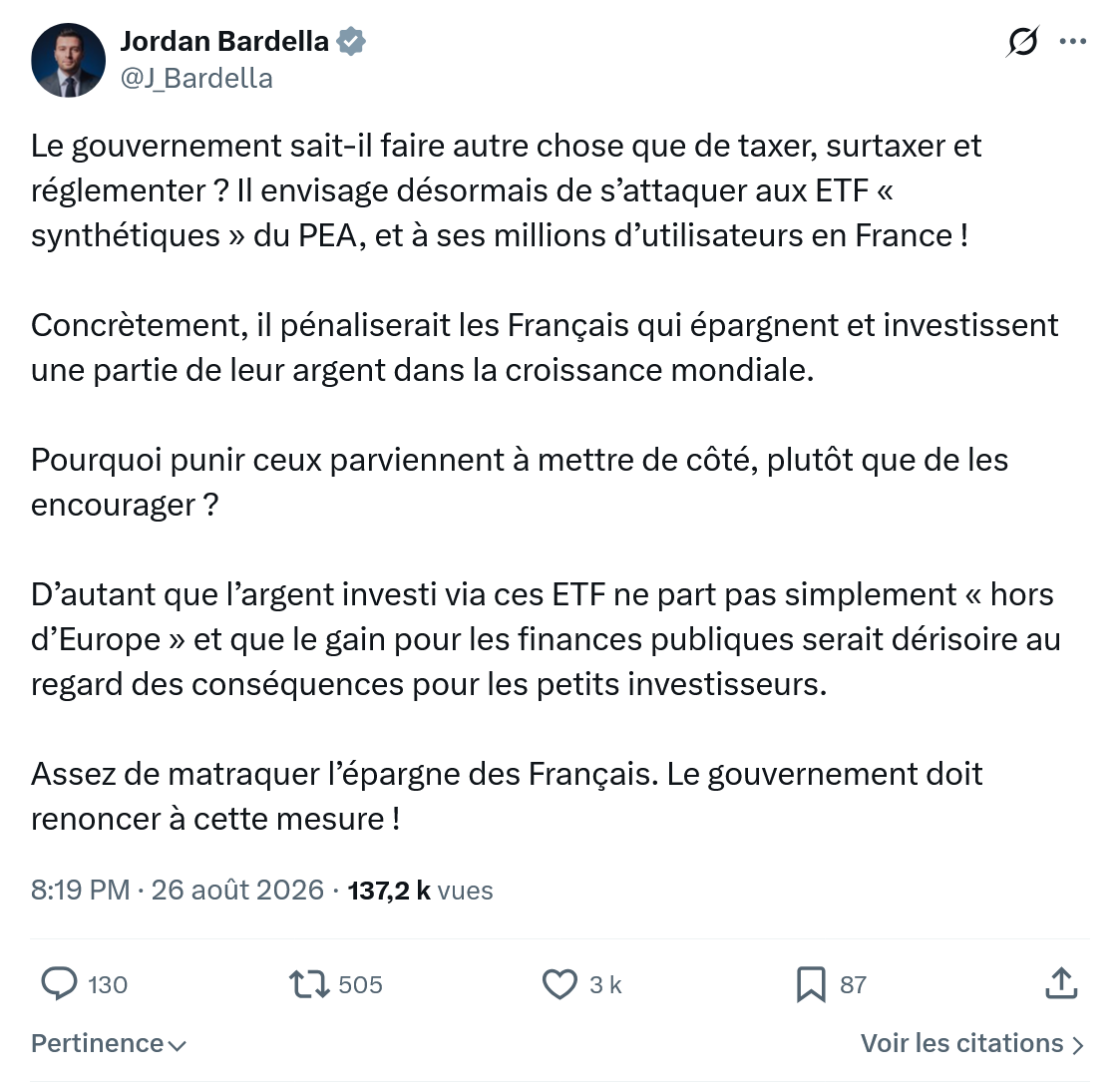Jordan Bardella: Le gouvernement sait-il faire autre...