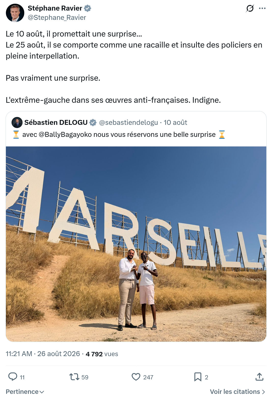 Stéphane Ravier: Le 10 août, il promettait une surprise...